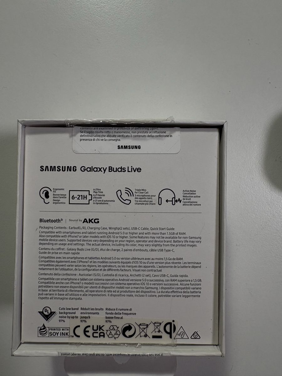 Samsung Cuffie: Samsung Buds Live – Nuovo (secondo la descrizione) da Rümlang venduto da svent 6