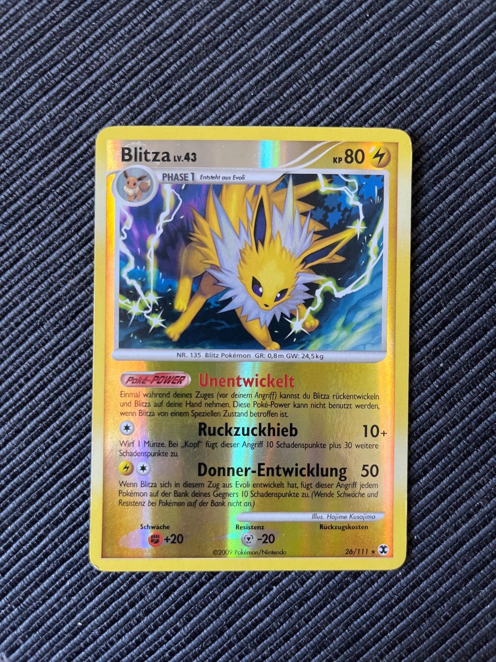 Pokémon Carte collezionabili: Pokemon Blitza Reverse Holo Platin Aufstieg Rivalen – Usato da Wabern venduto da Collectfun