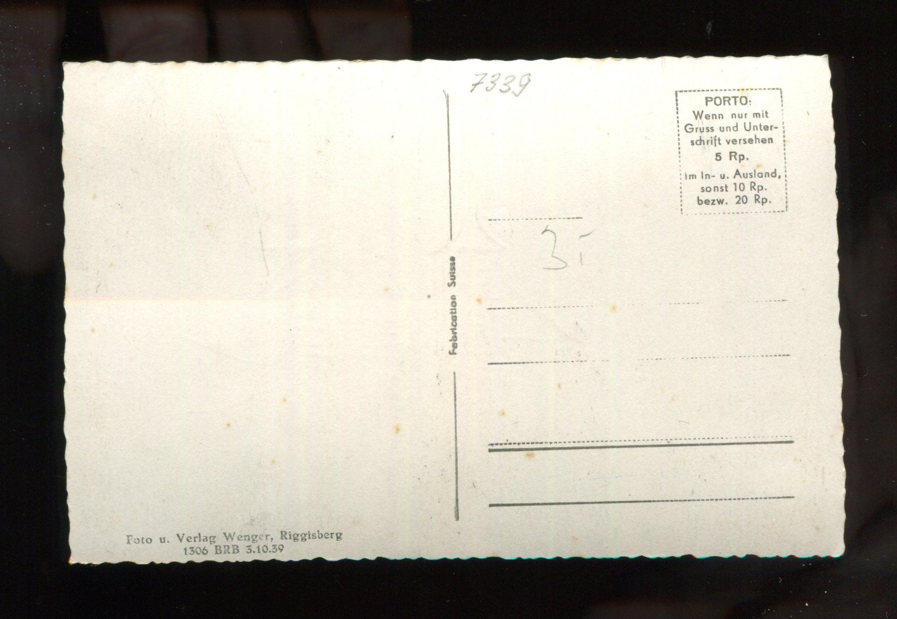 Cartoline postali: Guggisberg, Kirche – Usato da Aarau venduto da Elmaar41 1