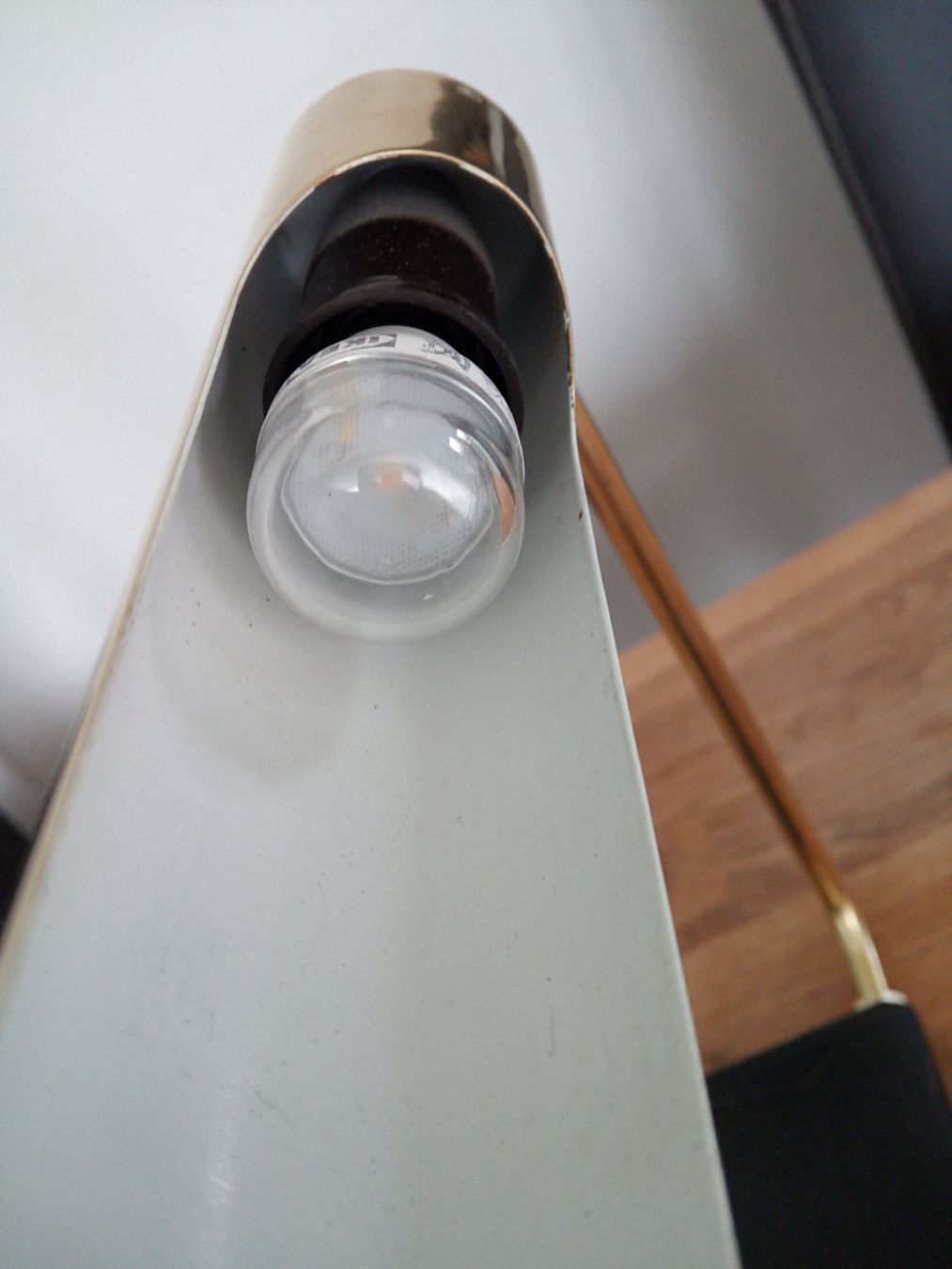 Lampade: Originale stabile Vintage Messing Schreibtisch Lampe – Usato da St.Gallen venduto da 55232 1