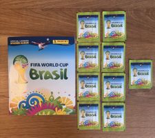 Panini WM 2014 Album leer + 9 Packs