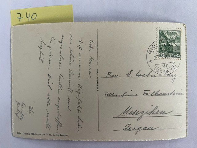Cartoline postali: alte Ansichtskarte Rigi Staffel mit Bahn – Usato da Niederwil AG venduto da dahu75 1