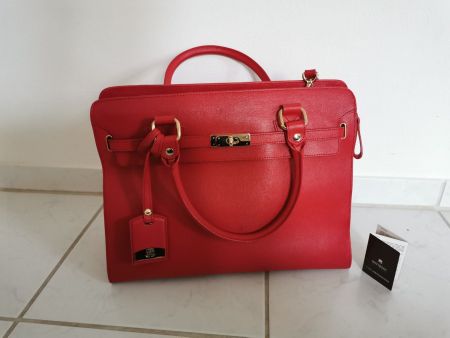 Navyboot Handtasche in rot NEU