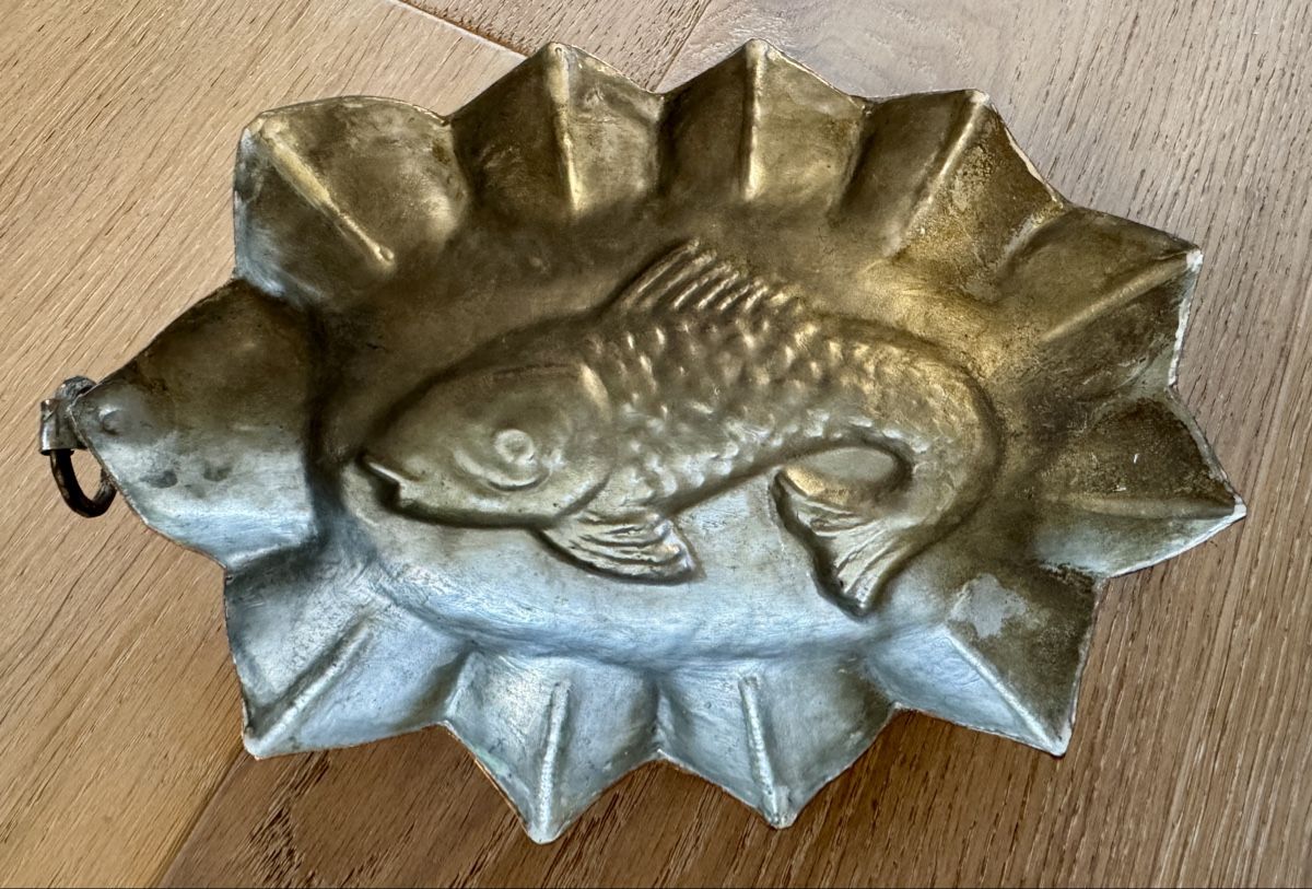 Teglie da forno: Antike Backform Fisch Kupfer 22 cm – Usato da Rothrist venduto da Luckywinner 2