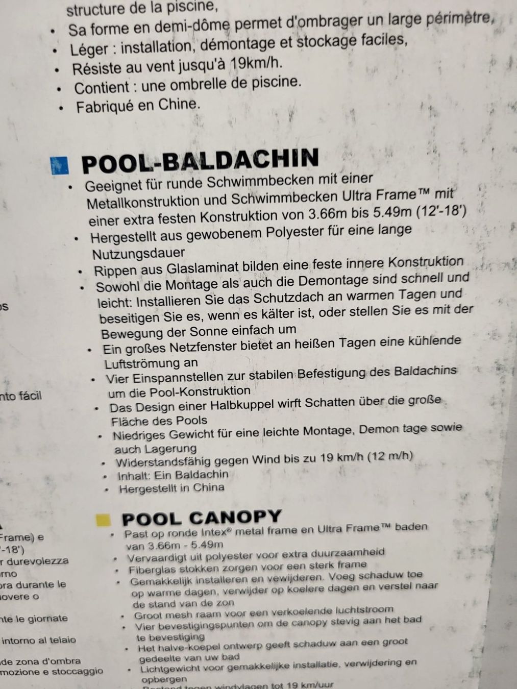 Intex Schwimmbad: Intex Pavillon Pool Canopy – Neu und originalverpackt aus Bassersdorf von greenit 2