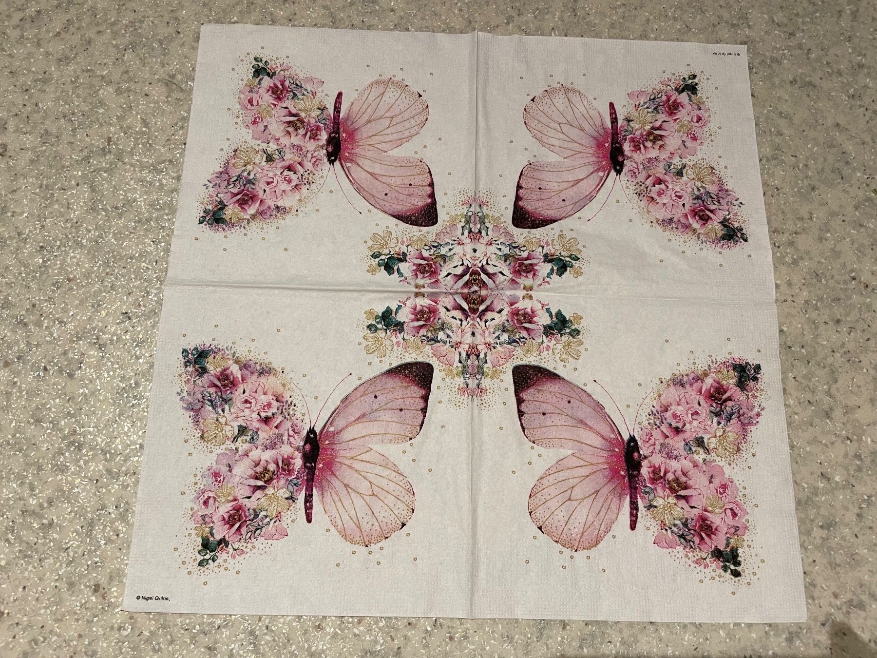Tovaglioli: 2 Servietten Blumen 33x33 cm – Nuovo (secondo la descrizione) da Pfäffikon ZH venduto da rue78 1