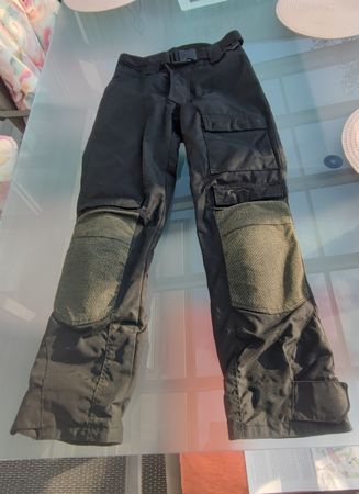 Motorradhose Cordura wasserdicht mit Protektoren Grösse XXS