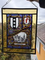 Historisches Glasbild Binningen Basel-Landschaft 1990