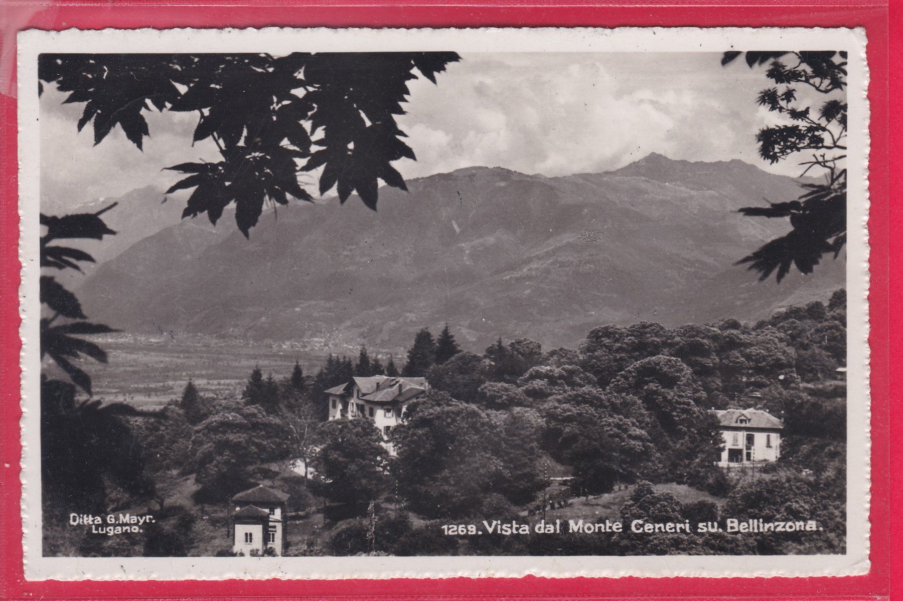 Cartoline postali: VISTA DAL MONTE CENERI, 27.1.1946, FELDPOST – Usato da Oberrieden venduto da Gebirgsstelze