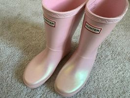 Hunter Gummistiefel Mädchen – glitzernd pink – Grösse 32