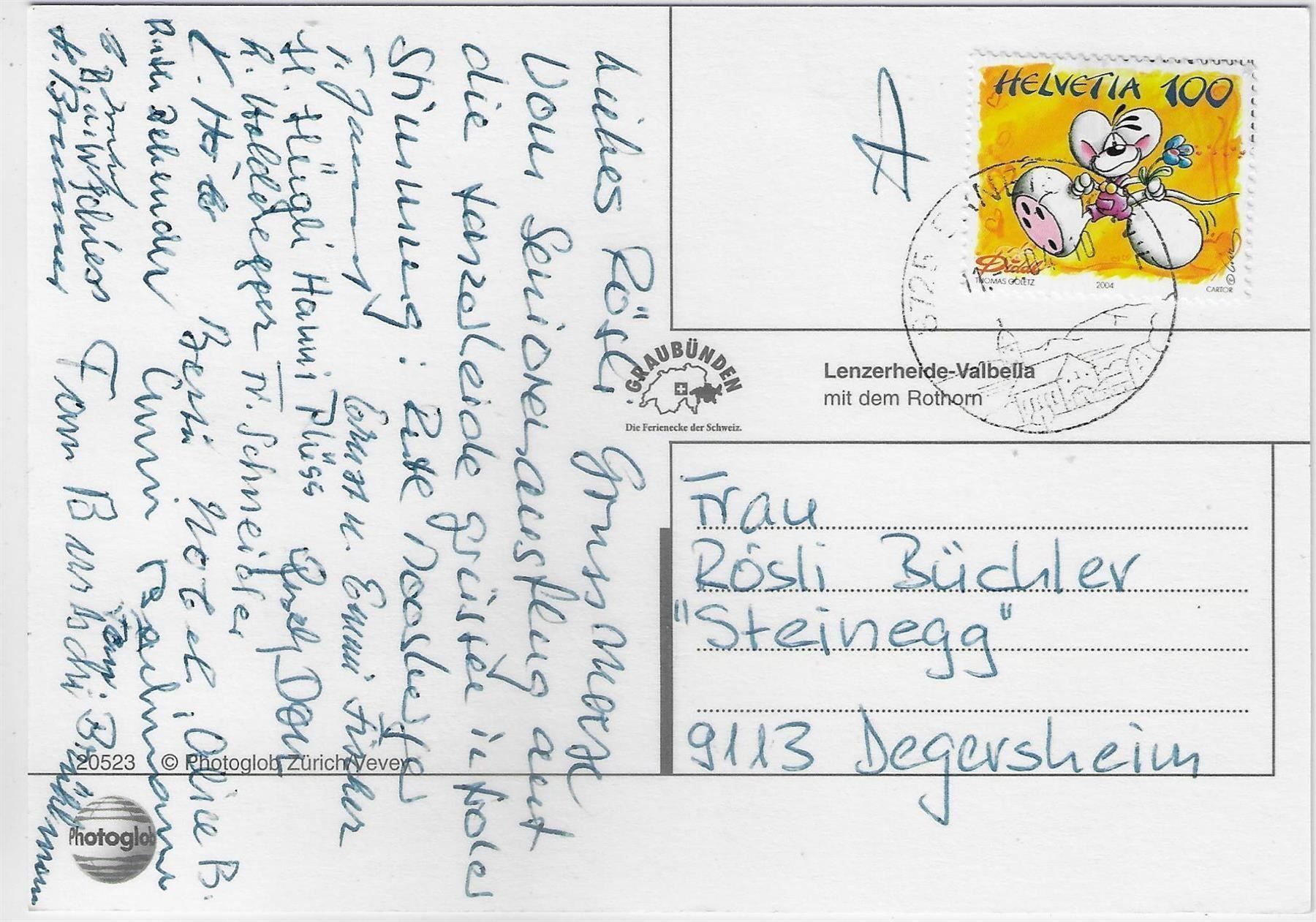 Ansichtskarten: Lenzerheide im Sommer - Postauto – Antik aus Ettingen von Kartenplanet 1