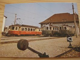 AK Täuffelen Bahnhof Depot mit Zug