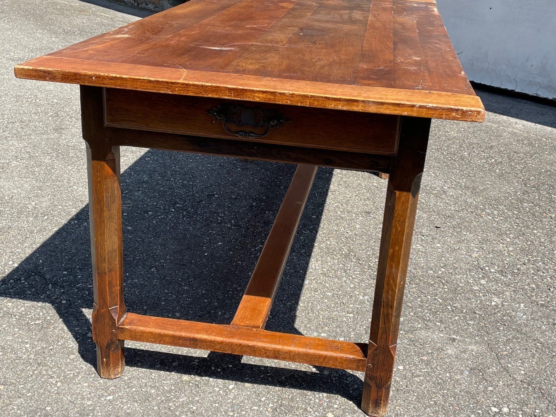Tische: Klostertisch, Stil, Tisch  mit 2 Schubladen, 190 x 86 Eiche – Gebraucht aus Koblenz von Kbaldinger 8