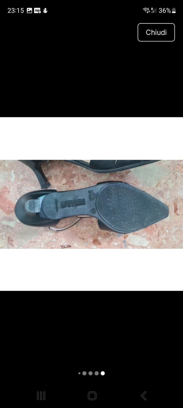 Chaussures femmes: Black Leather Pointed Kitten Heels - Size 39 Elegant! – D'occasion à Zürich par oli_p8cc 5