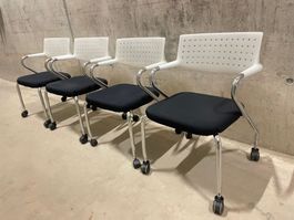 Vier Vitra Visaroll Stühle - Fast neu