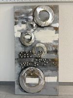 60 cm breitx 120 cm hoch Acryl Gemälde Metallringe