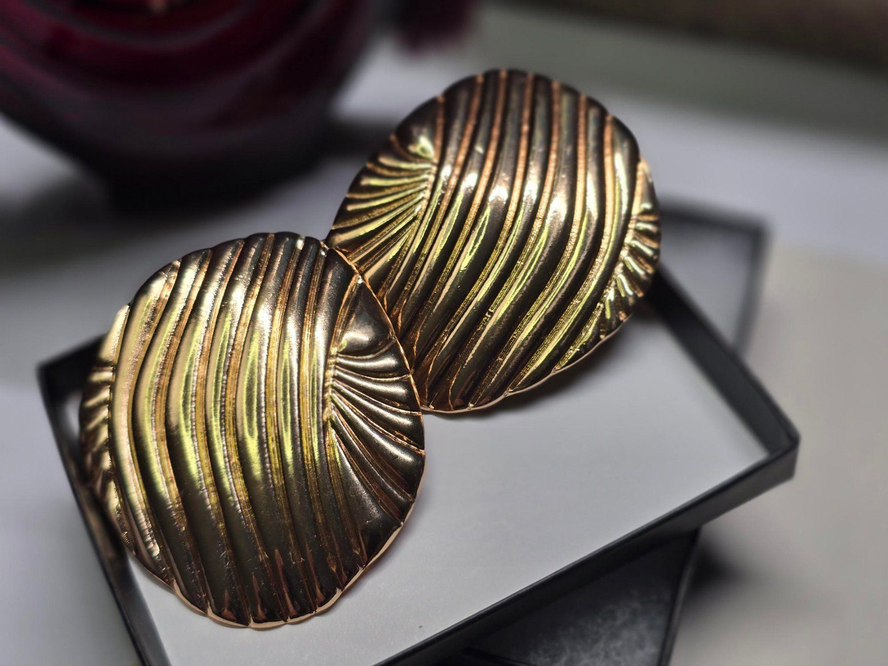 Orecchini pendenti & Orecchini a lobo: Zwei einzigartige Ohrschmuck-Sets + charmanten Holzschatulle – Nuovo (secondo la descrizione) da Zürich venduto da dum_x5xn 2