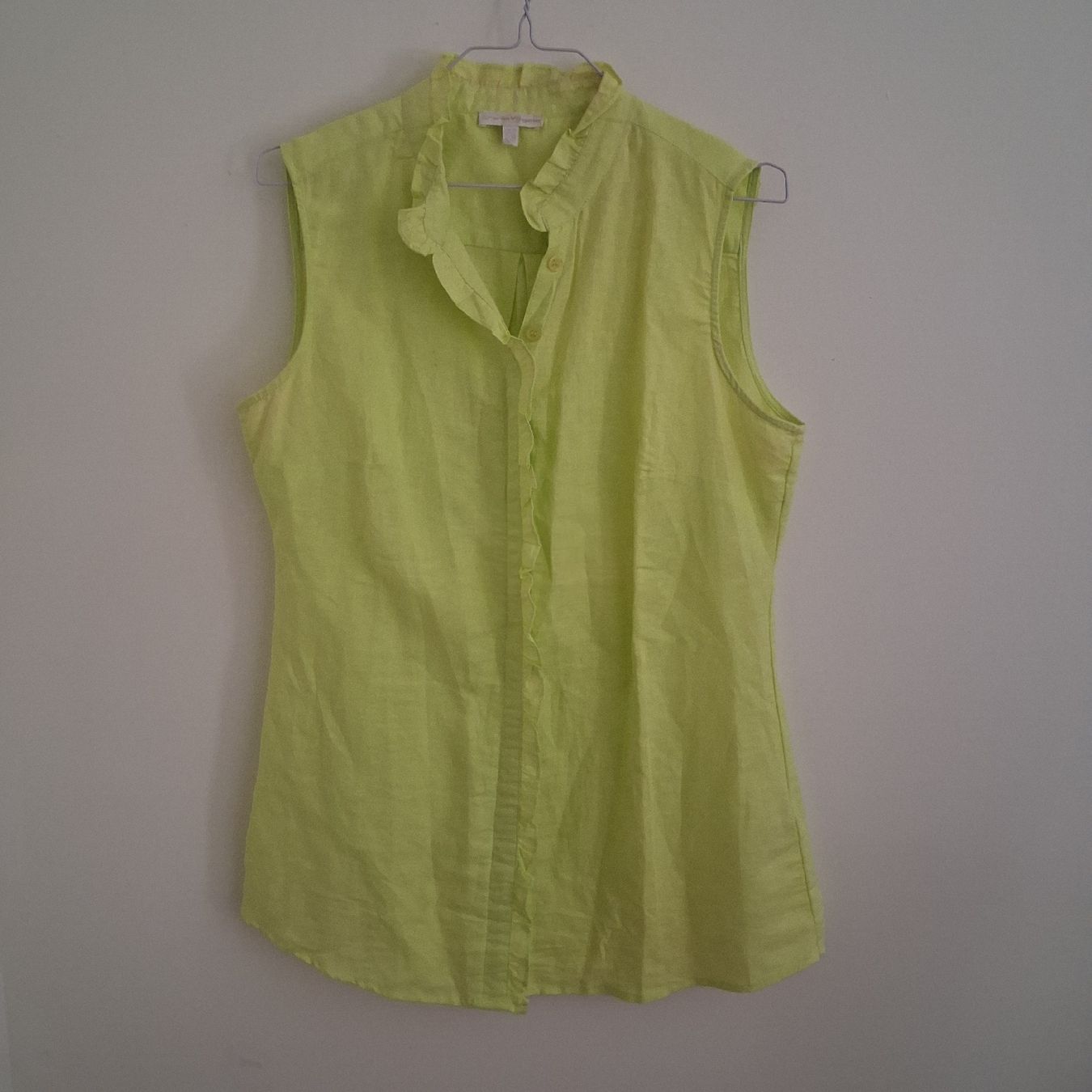 Camicette: Charles Vögele Lime Yellow Blouse Linen – Nuovo (secondo la descrizione) da Wil SG venduto da tre_g2l7 2