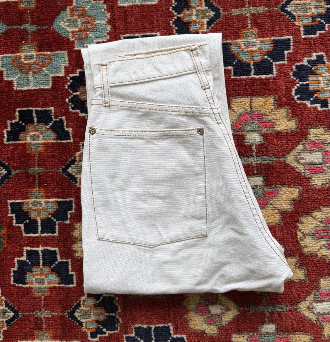 Jeans: Jeans blanc coupe droite – Neu (gemäss Beschreibung) aus Pomy von emmakie