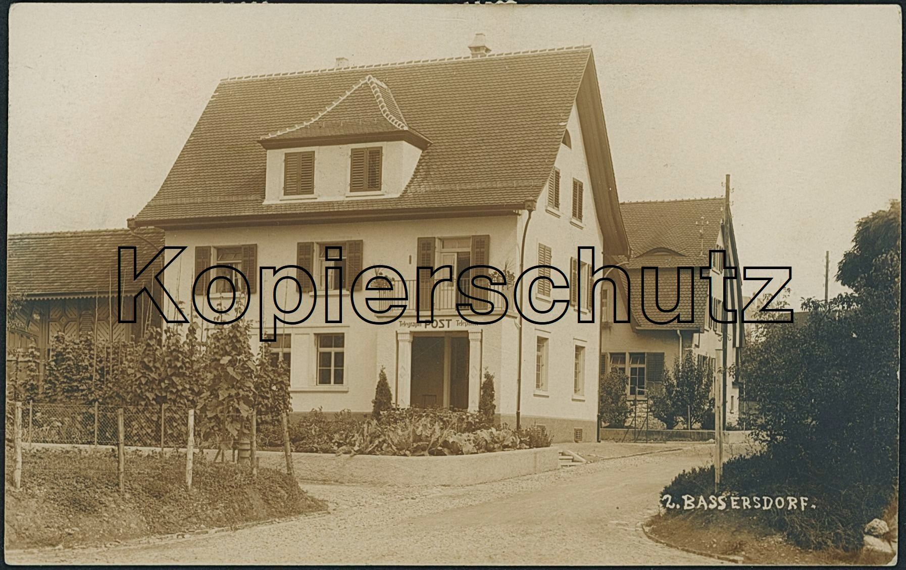 Cartoline postali: ZH Bassersdorf - Post – Usato da Schindellegi venduto da leecollect