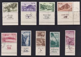 1953/54,1956 Israel Flp Ausg. gest mit Anhängsel
