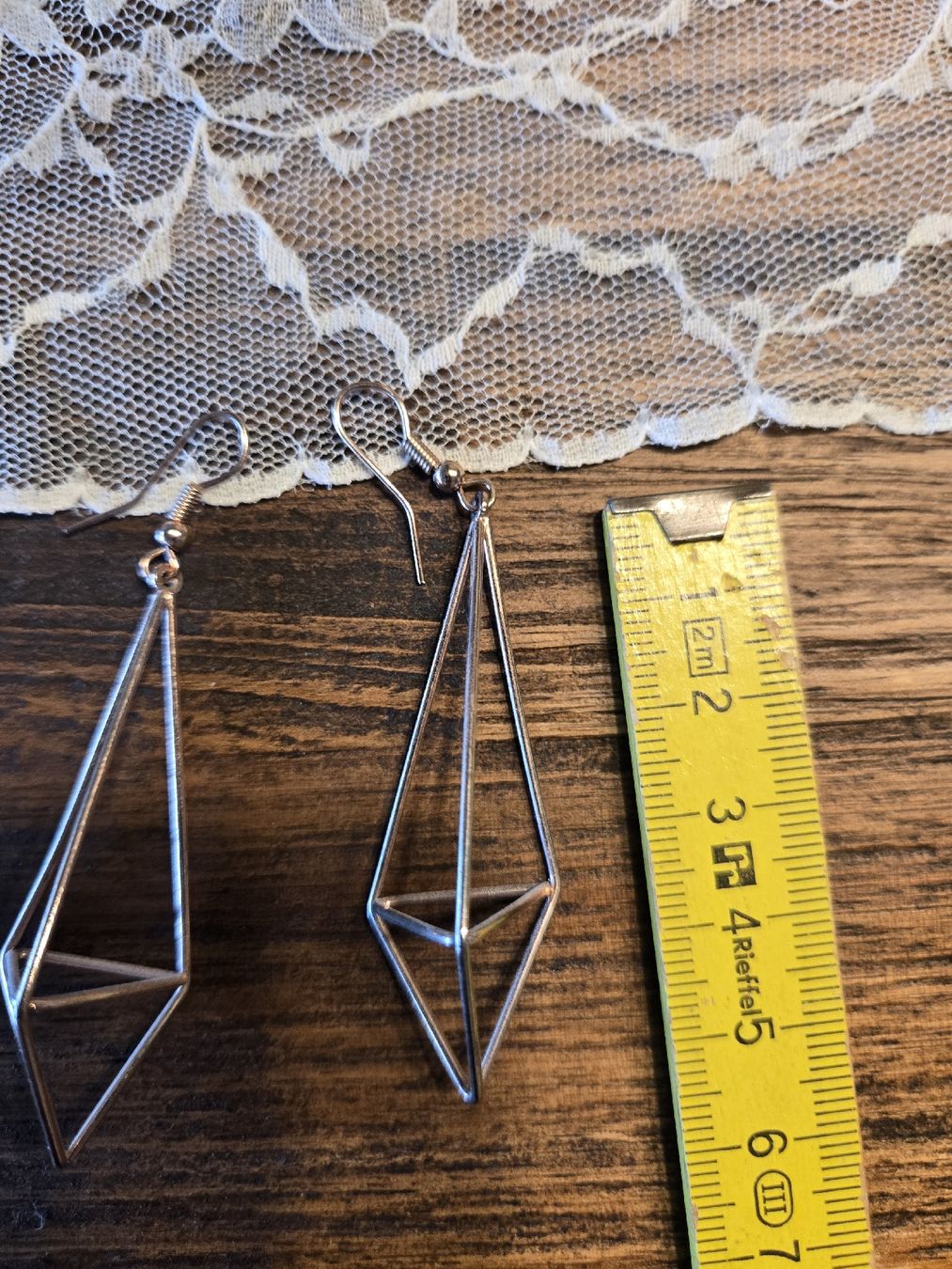 Boucles d'oreille: Geometrische Ohrringe in Rose – Neuf (Voir description) à Dübendorf par Timulka 1