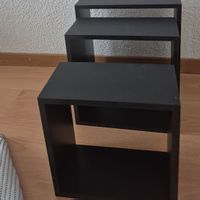 Schwarze Dekowürfel, 3er Set, vielseitig verwendbar
