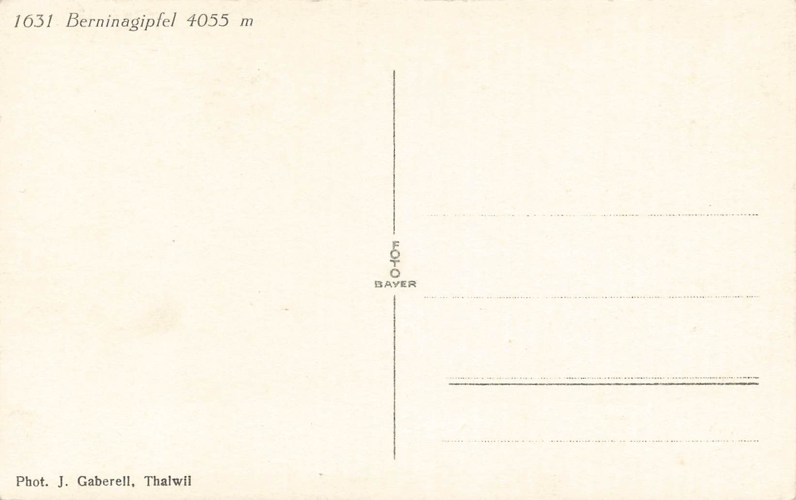 Cartes postales: Bernina gipfel – D'occasion à Biasca par Blenio71 1