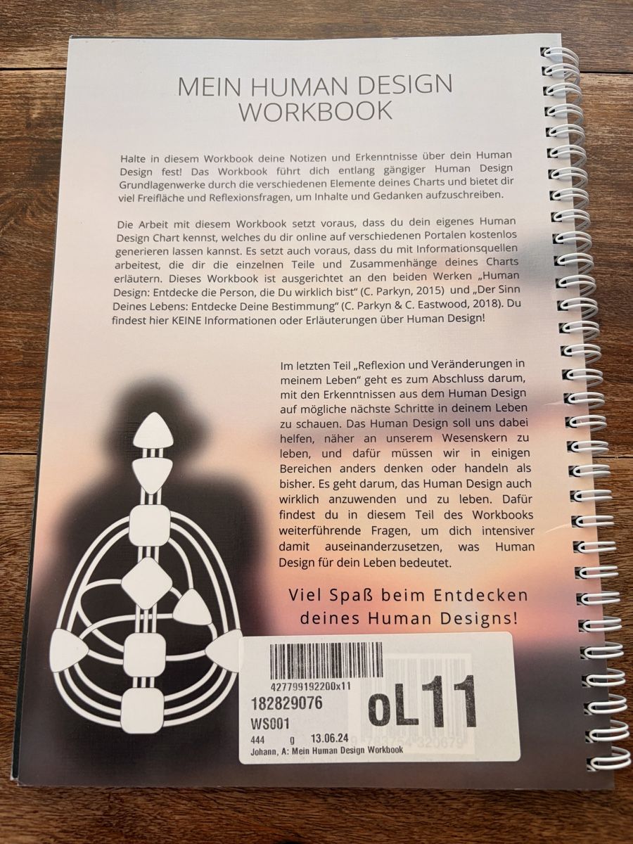Bücher: Mein Human Design Workbook neu  – Neu (gemäss Beschreibung) aus Bibern SO von oOooOo 1