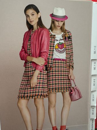 Marccain Jacke Damen Leder pink N5 L
