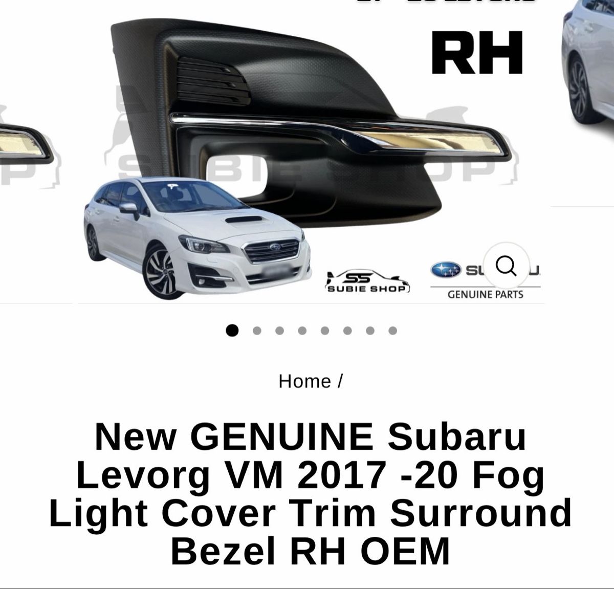 Subaru Tutti pezzi di ricambio auto: ORIGINAL Subar u Levorg VM 2017-20 Nebelscheinwerferabdecku – Usato da Schaffhausen venduto da Beniwerk