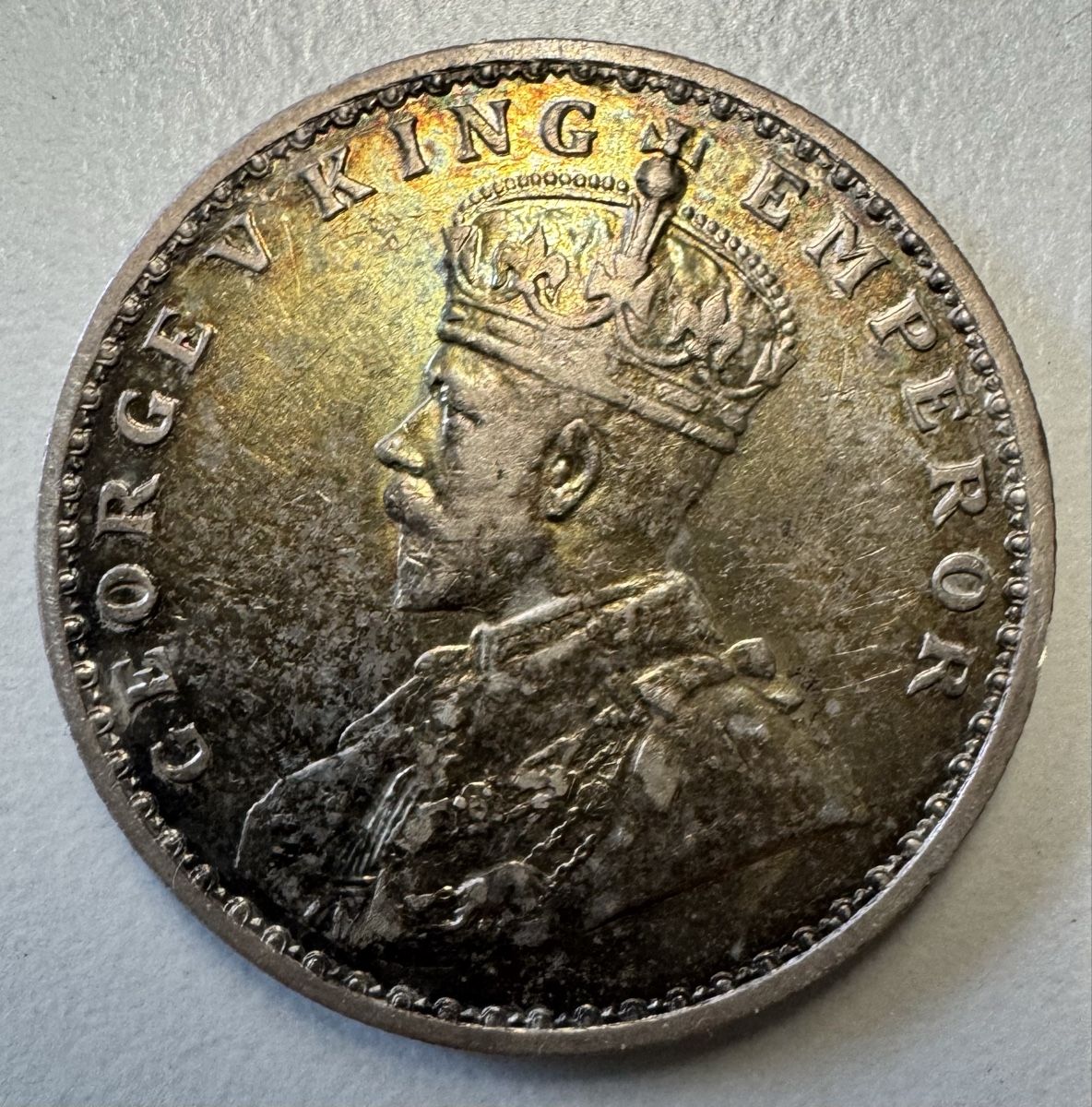 Toutes les monnaies: Indien - 1 Rupie 1918 – D'occasion à Meilen par coins4sale 1