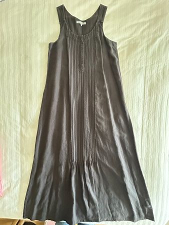 Robe longue en 100% lin noir SomeWhere T/38