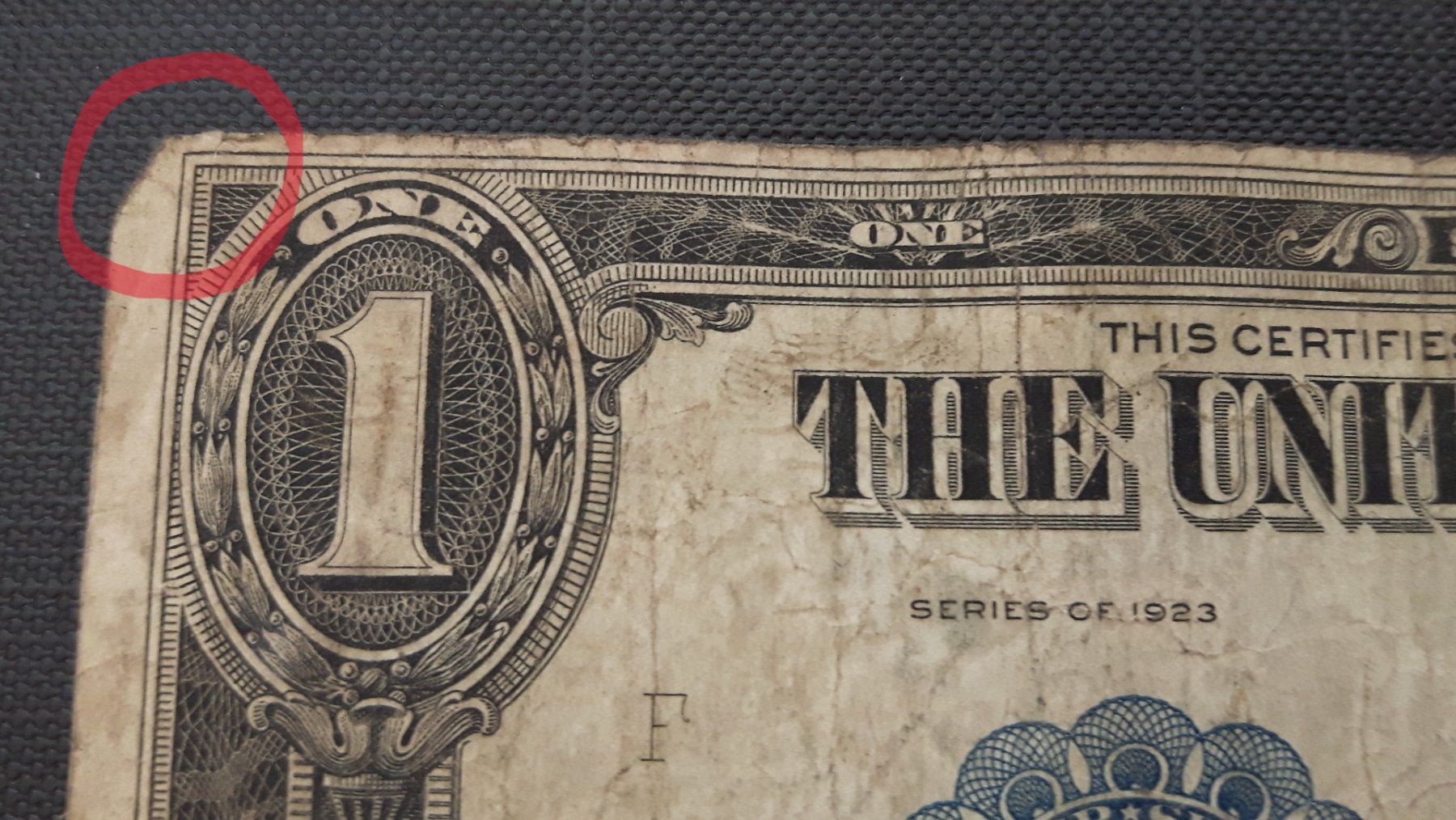 Banconote: 1$ USA 1923 SILVER CERTIFICATE – Usato da Zürich venduto da brinkosos 2