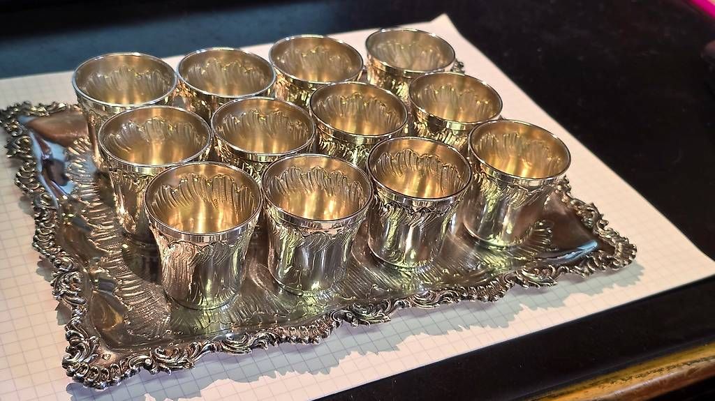 Verres: Ensemble gobelet à liqueur – D'occasion à Confignon par morisbtz