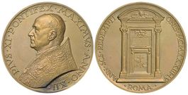 Rom, Pius XI., Bronzemedaille AN XII (1933)