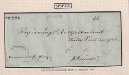 SPIETZ  !! Sehr schöner Amtsbrief nach Wimmis !!