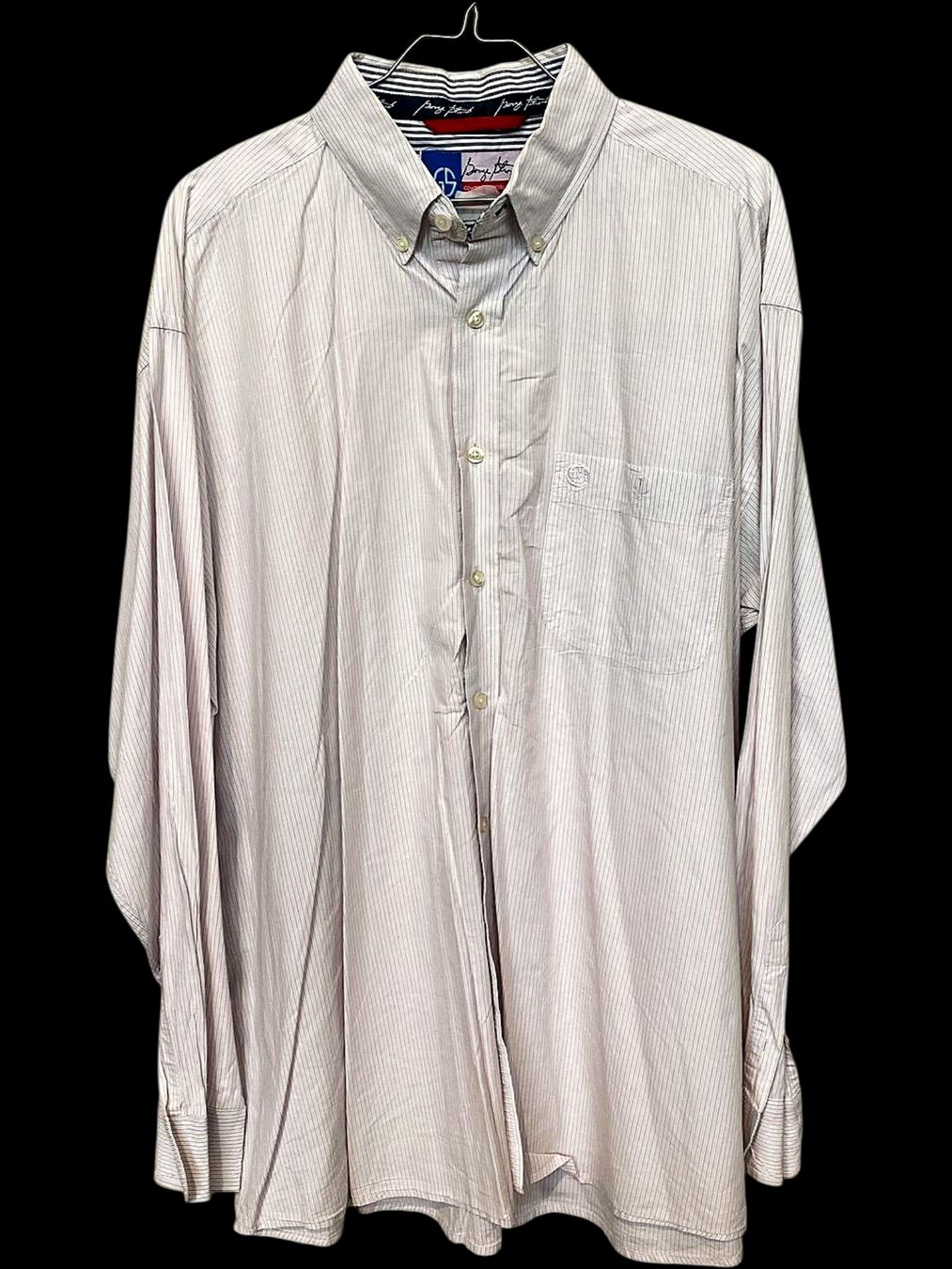 Camicie: Georg Streit Button-Down Hemd - Hellrosa Gestreiftes Muster – Usato da Zug venduto da vinokilo 1