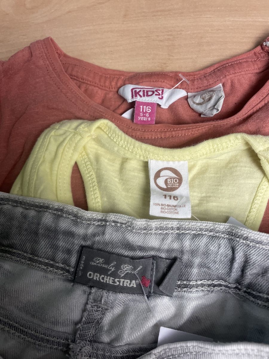 Lotti & Set di vestiti: Migros/Orchestra Sommer Set, Grösse 116 – Usato da Obergerlafingen venduto da cabo4 5