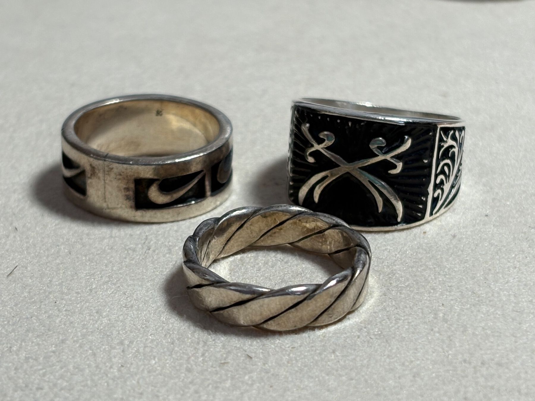 Ringe: Drei schöne Silberringe 925, verschiedene Grössen – Gebraucht aus St. Peterzell von verena40 2