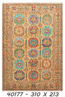 Handgeknüpfter afghanischer Khurjeen Orientteppich 200x300cm