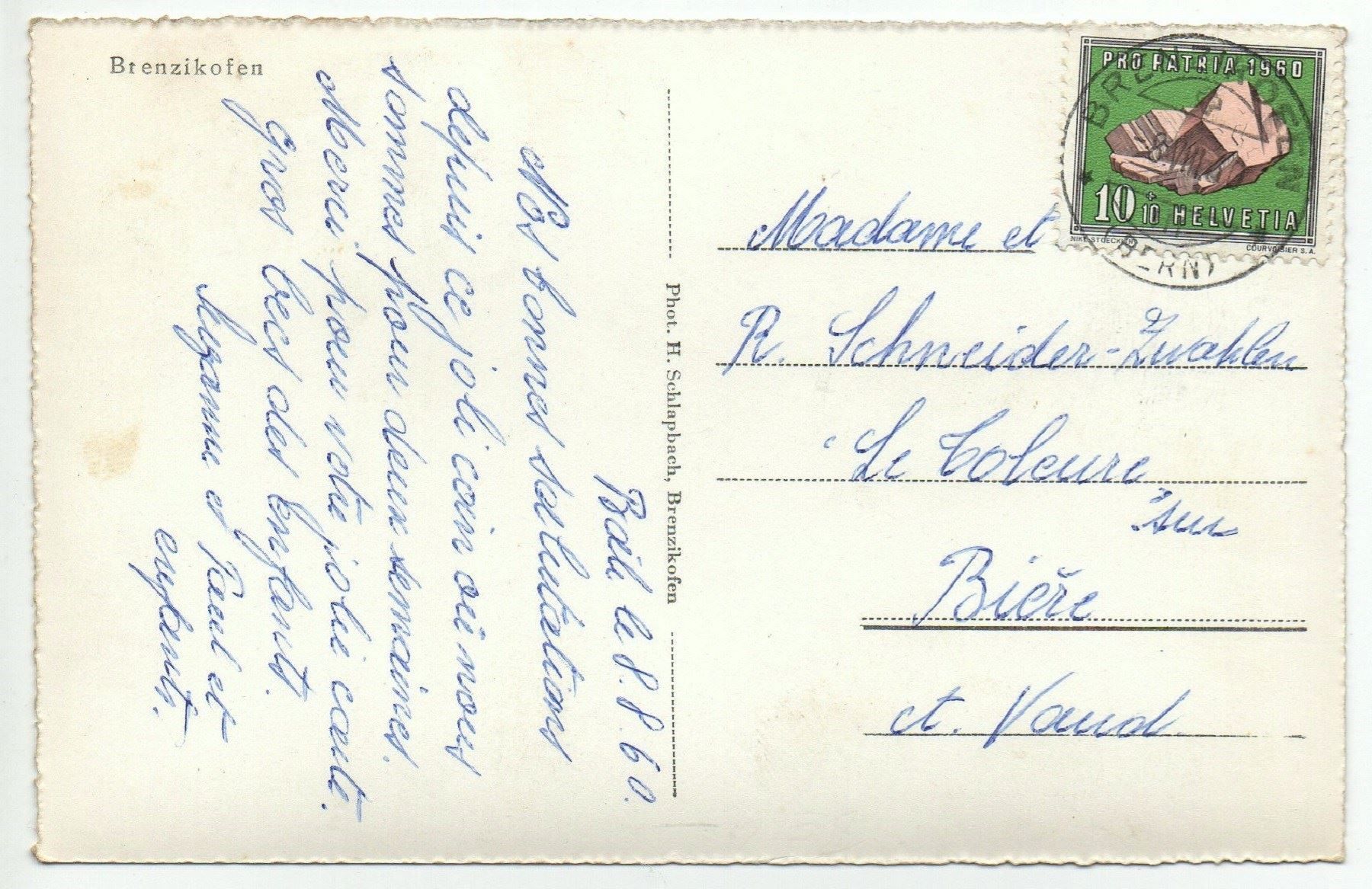 Cartoline postali: BRENZIKOFEN bei Thun, Vollstempel – Usato da Jona venduto da philajona 1