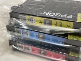 Epson Tintenpatronen 34 Y/C/M neu