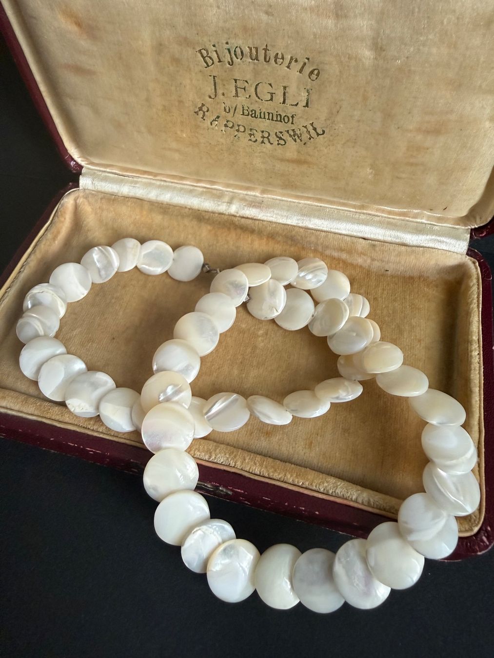 Catenine: Perlmutt Kette mit Silber Verschluss 925 – Usato da Spiegel b. Bern venduto da Rogger72 3