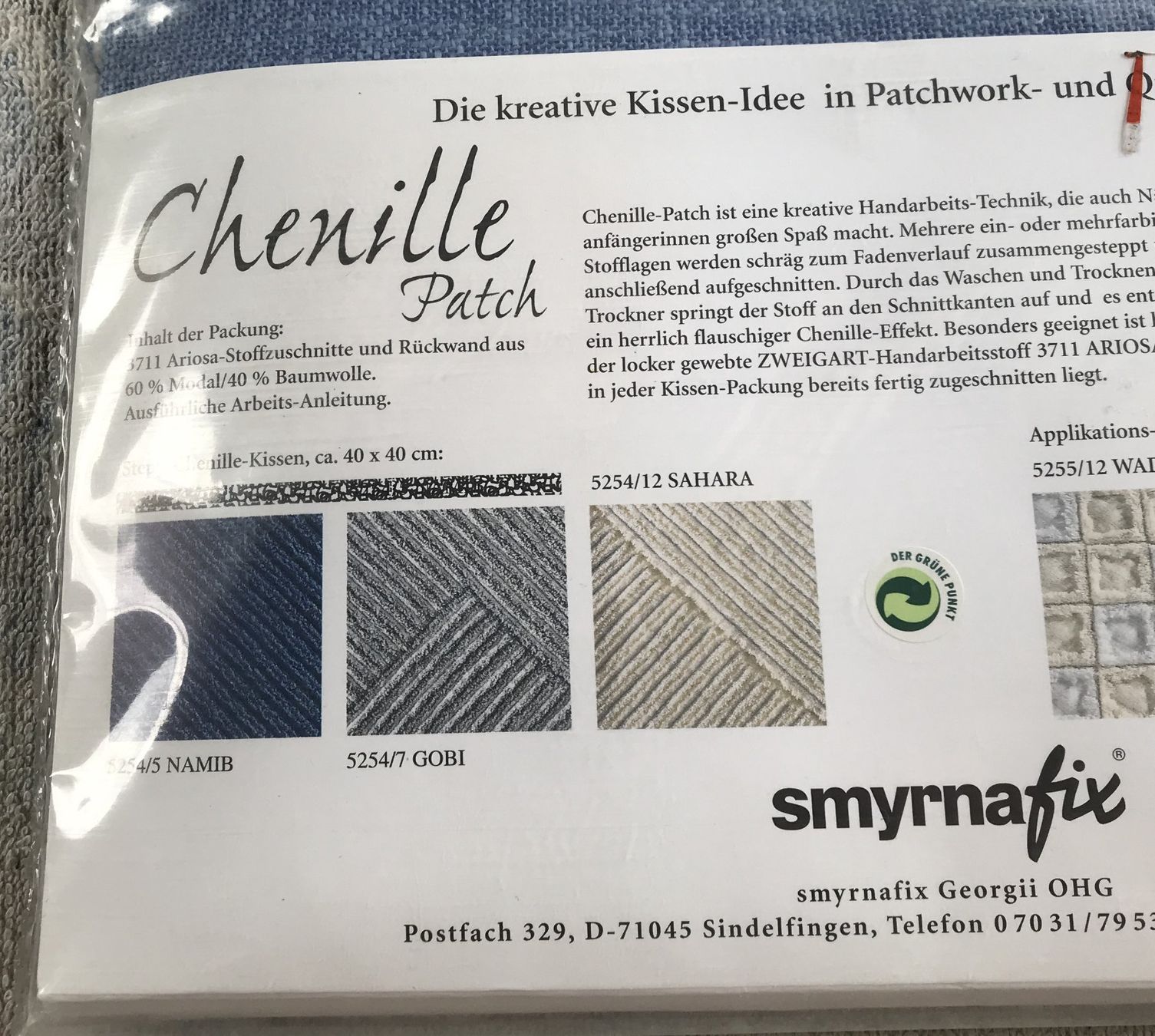 Bastelsets: PATCHWORK CHENILLE PATCH NEU & ORIGINALVERPACKT – Neu und originalverpackt aus Ostermundigen von wini63 5