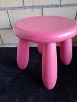 Kinderhocker Kunststoff rosa rund gebraucht Zustand gut
