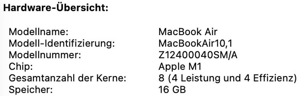 Notebooks: MacBook Air 13 M1 2020 – Gebraucht aus Kloten von kevinho15 4
