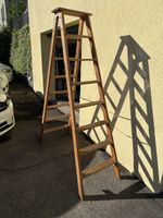 Holzleiter Alutech gebraucht guter Zustand