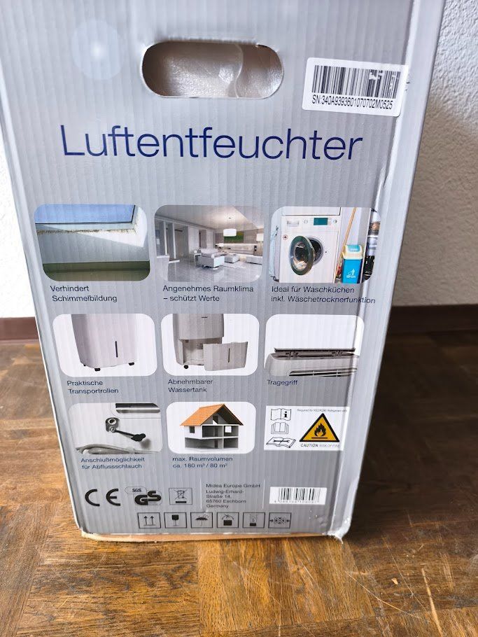 Comfee Deumidificatori: NEU Comfee Luftentfeuchter DG-30DEN7  30L / 24H – Nuovo e nell'imballaggio originale da Toffen venduto da Immo-Erben 3