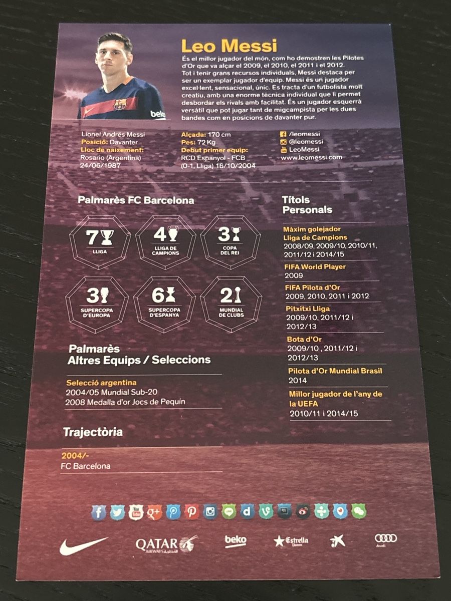 Autogramme: Druck Autogrammkarte Lionel Messi Barça – Neu (gemäss Beschreibung) aus Uetendorf von hoisle 1
